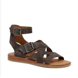 LIKE NEW Trask Roxanne Gladiator Sandal in Grey Suede